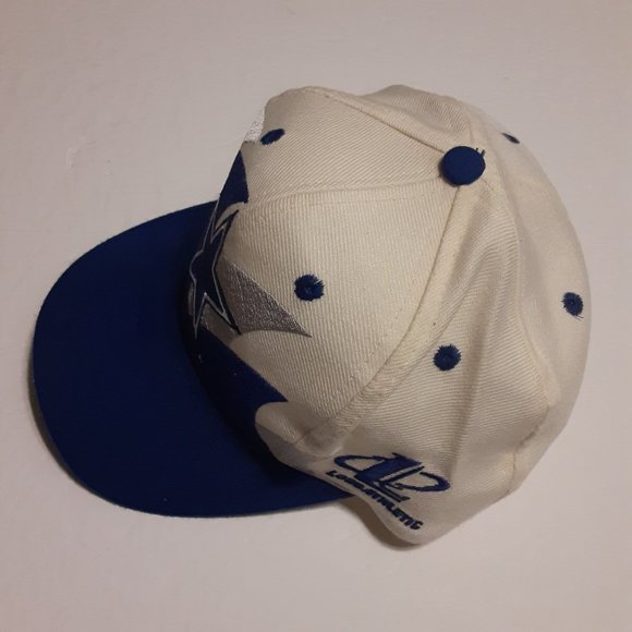 Logo Athletic Double Sharktooth VTG 90's Dallas Cowboys Snapback Hat/Cap OSFA - Picture 3 of 9